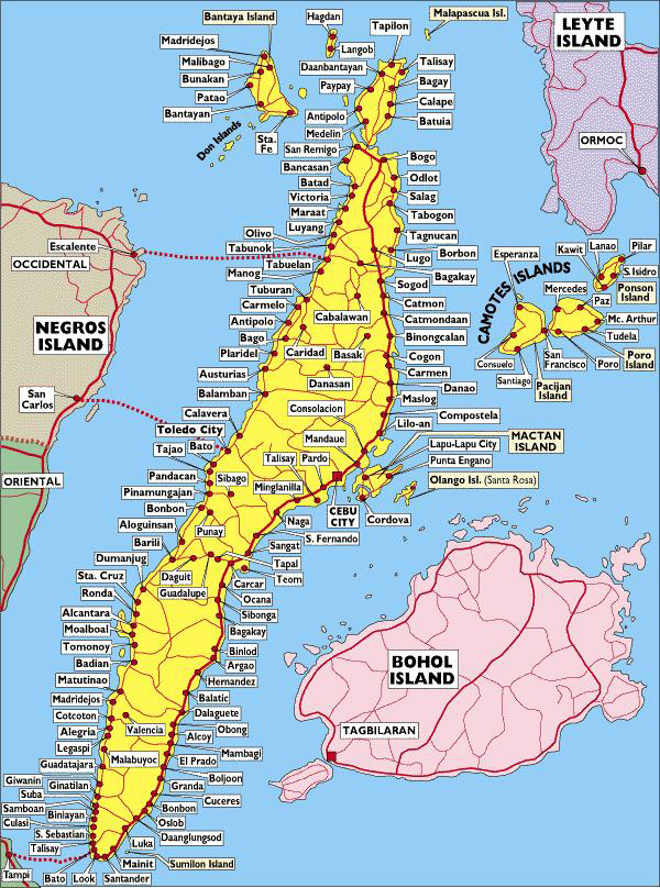 map of cebu city philippines